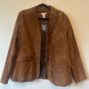 NWOT Orvis Women’s Medium Suede Leather Jacket